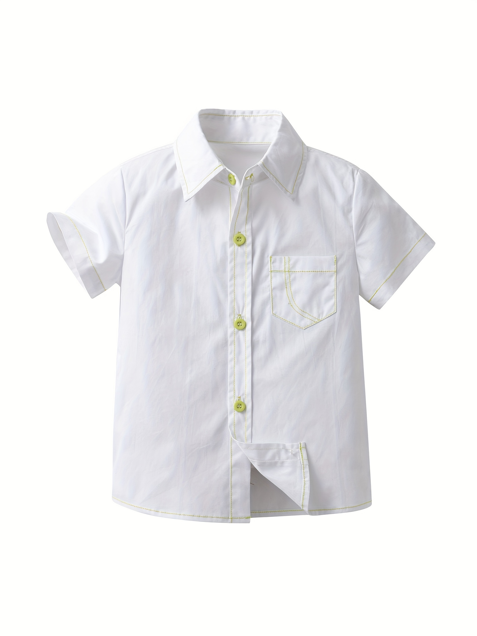 Camisa Blanca Para Ninos - Temu