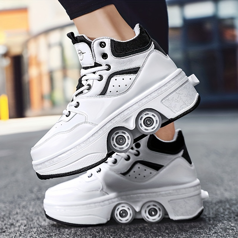 Heelys chaussures à roulettes blanches - patins à roulettes - Unisexe - 4  roues