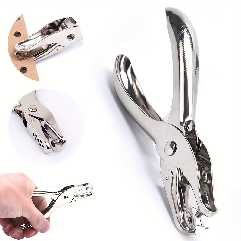 Hole Puncher Portable Single Hole Punch Paper Material - Temu