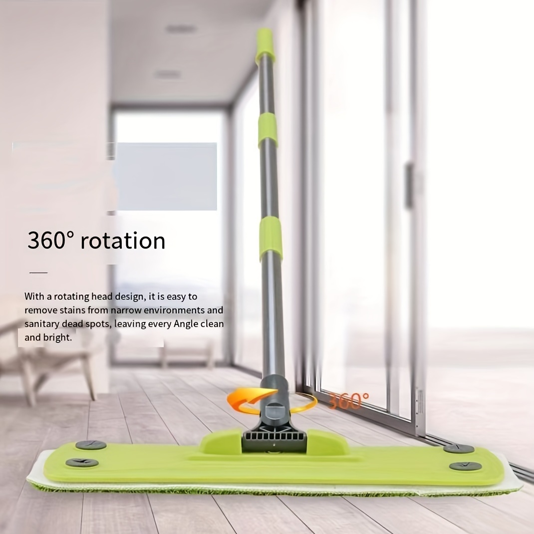 Hardwood Floor Mop Dry And Wet Mop 360 Degree Spin Head - Temu