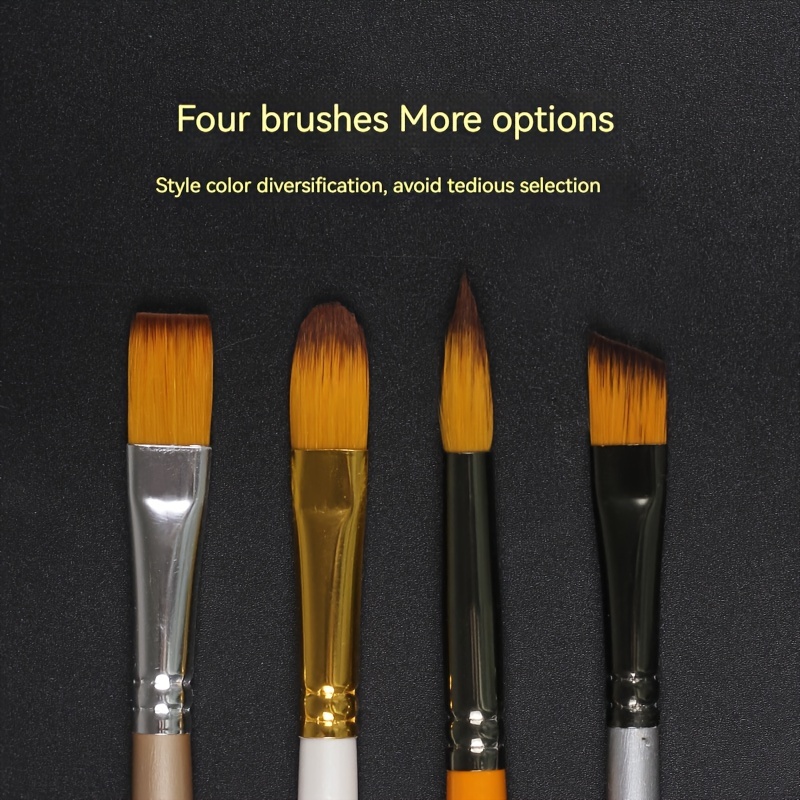 10PCS Watercolor Brush Set Gouache Paint Pens Acrylic Painting Nylon Wool  Kit