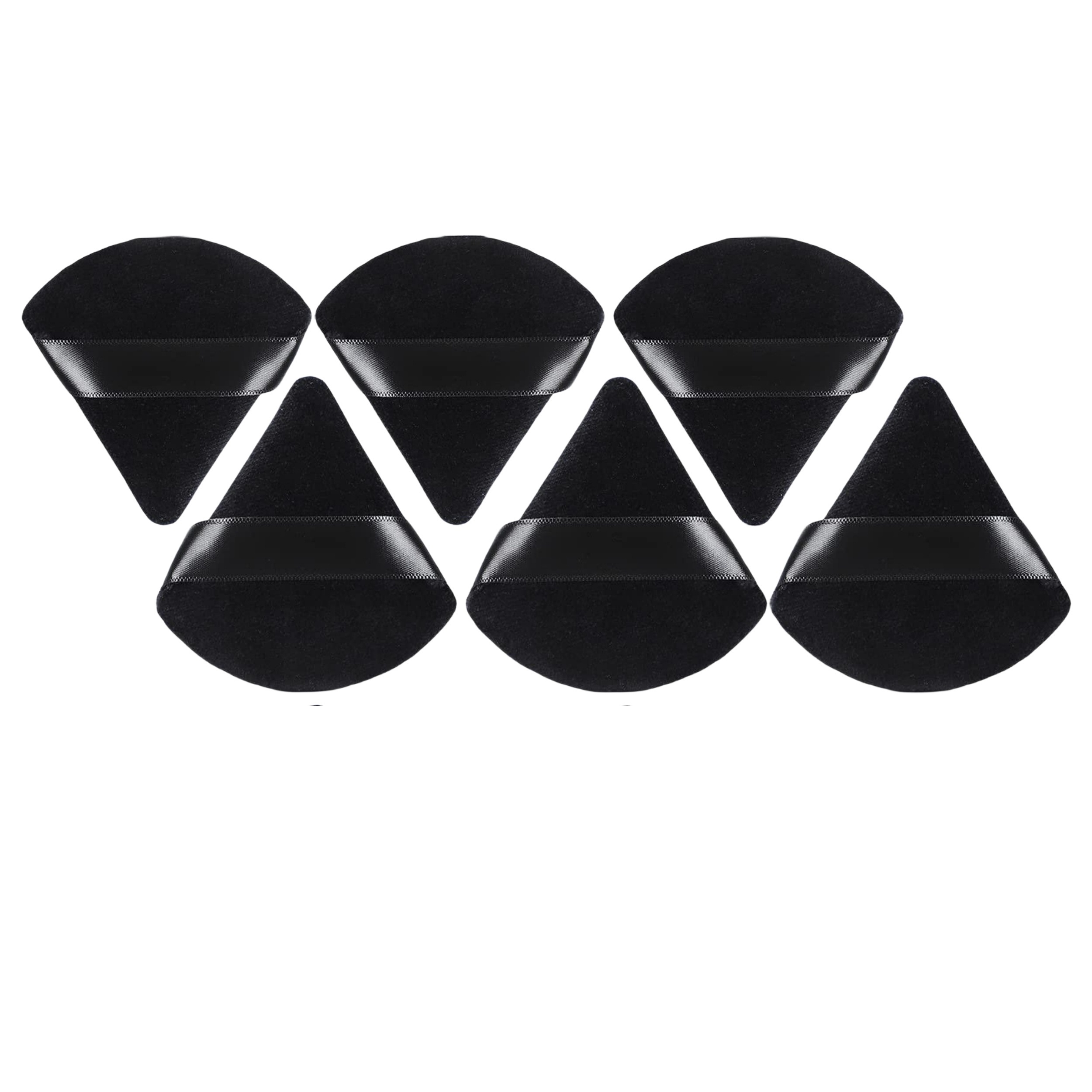 12 Piezas Esponjas Maquillaje Triangular para Polvo, Borlas para Maquillaje  en Seco y Mojado, Esponjas Faciales Maquillaje Terciopelo Suave para Polvo  Suelto/Polvo Corporale/Base de Maquillaje (Negro) : : Belleza