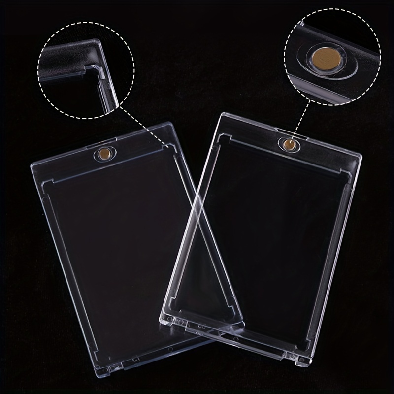 35 Pt Baseball Card Protectors - Magnetic Acrylic Hard Cards Sleeves Case  For Trading Cards Storage & Display - Temu