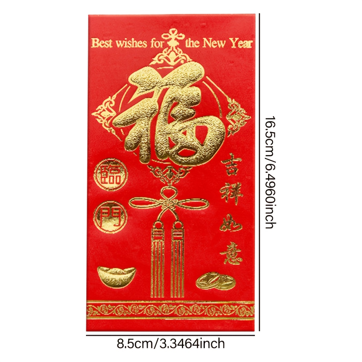 30PCS Chinese New Year Red Money Envelope HongBao Red Packet Red