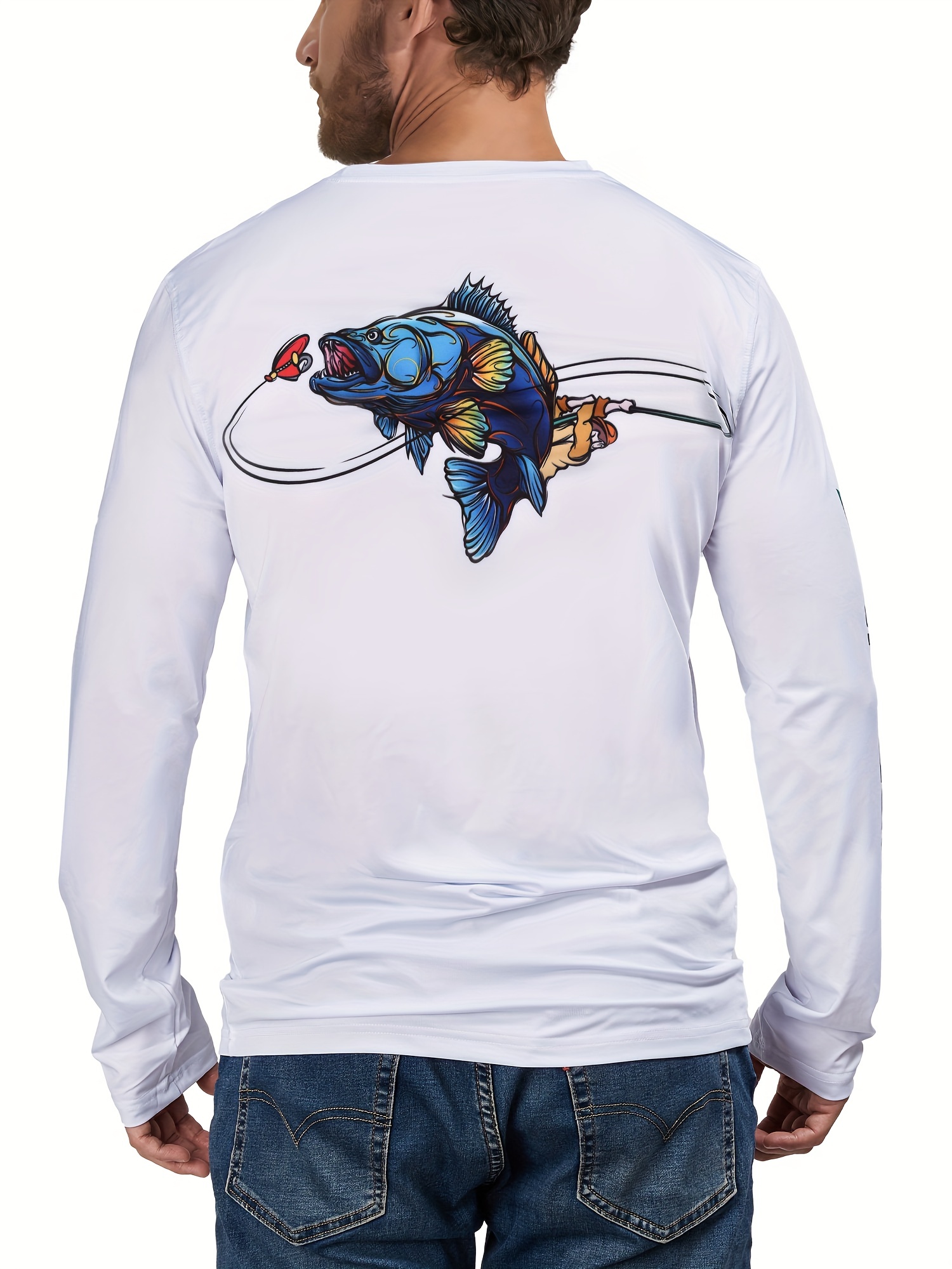 Rodeel Men's Performance Fishing Shirt Upf 50+ Sun - Temu United
