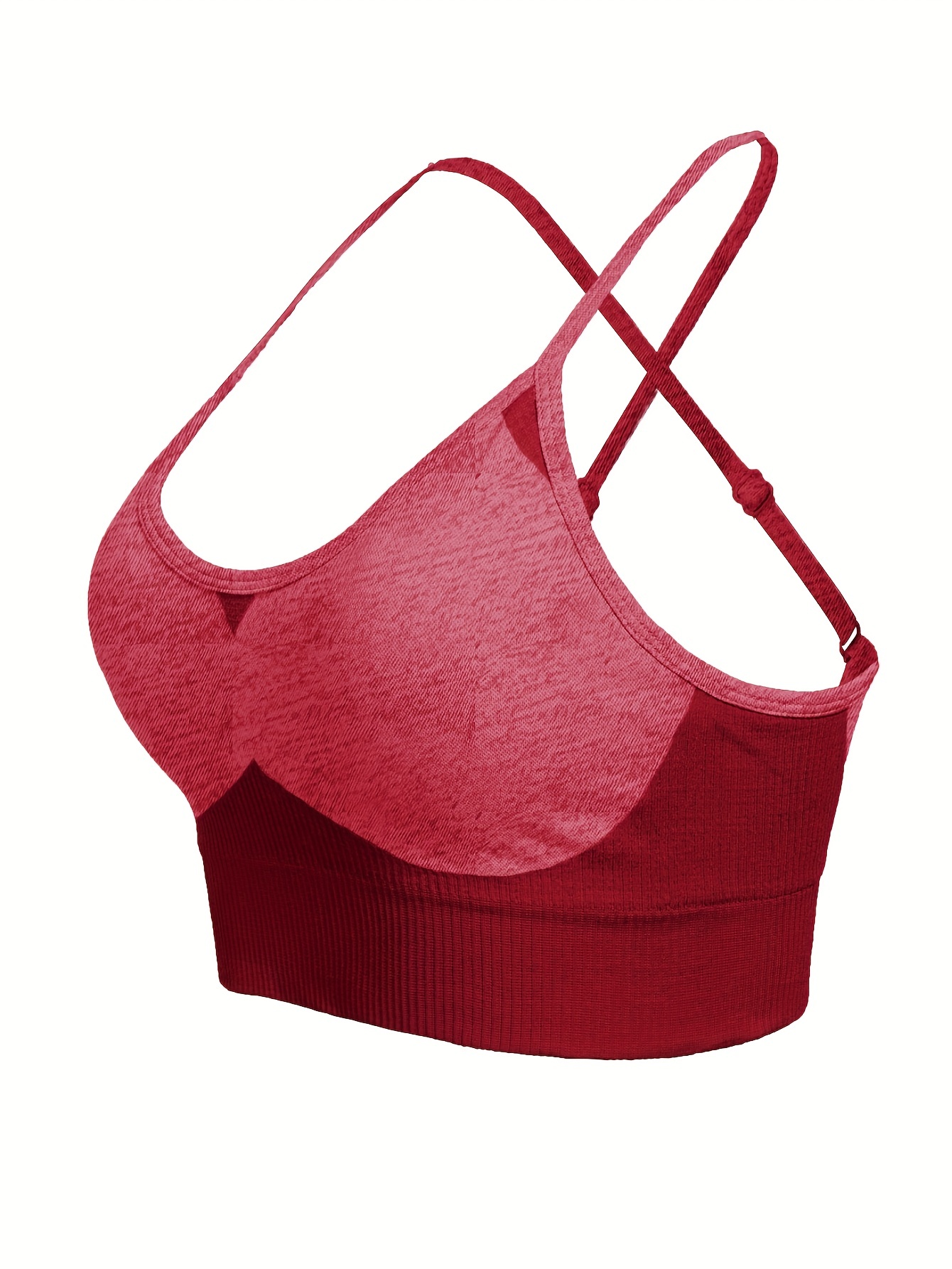 Women's Criss Cross Backless Sports Bra Adjustable Straps - Temu