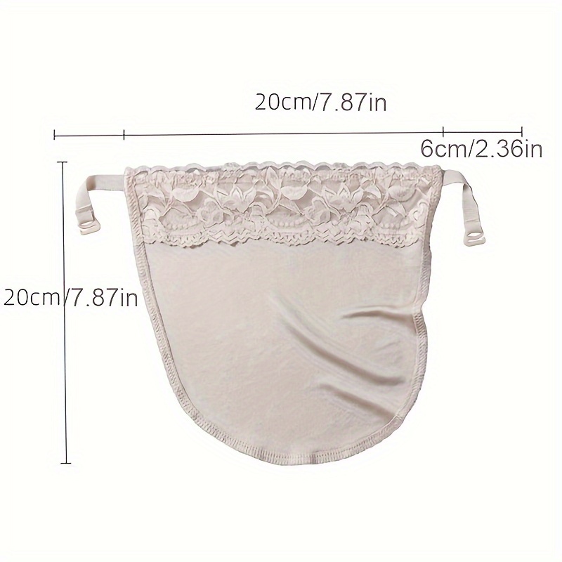 3pcs Lace Privacy Invisible Bra,Lady Lace Anti Peep Invisible Bra,Women  Lace Hide Underwear Women Cleavage Cover Up (B) [Adult]