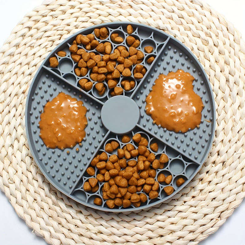 1pc Tapis D'alimentation Pour Chien En Forme D'os/Carré/Rond