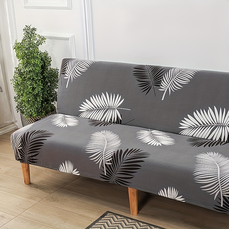  XJHKG Funda de sofá cama sin brazos Funda de sofá sin  reposabrazos Funda elástica plegable para futón elástico extraíble (Color  FieldGreen, Especificación: XL(74.8-82.7 in)) : Hogar y Cocina