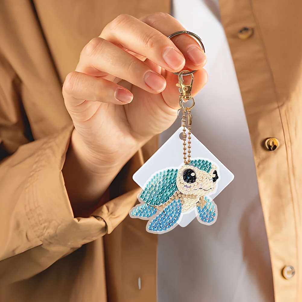 DIY Diamond Art Key Rings Special Shaped Keychain Supplies Cartoon Gift for  Kids
