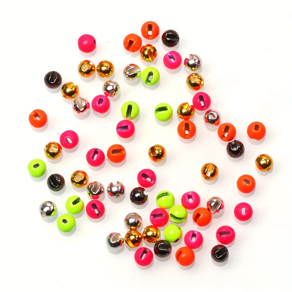 Ice Fishing Jig Head Slotted Tungsten Beads Multi color Fast