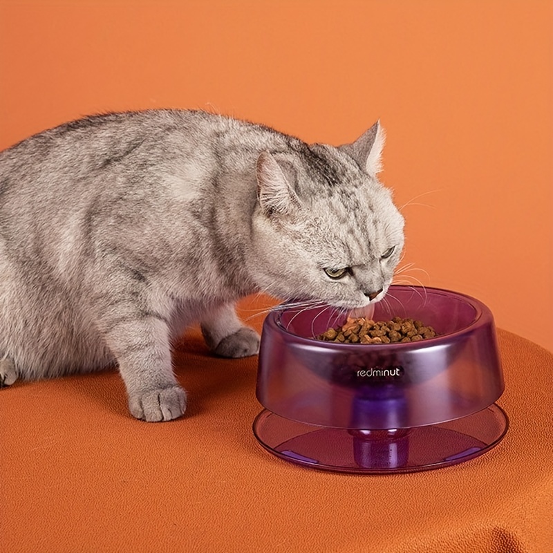 Elevated Cat Bowl, Angle Adjustable Cat Feeder Bowl For Spine Protection,  Non-slip Plastic Cat Food And Water Bowl - Temu