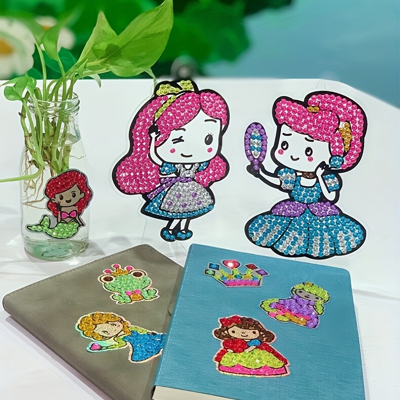 12pcs Artificial Diamond Painting Kits For Diamond Art Sticker Craft With  Gem Tool, Arts Crafts For , Best Mosaic Stickers Gift For To DIY