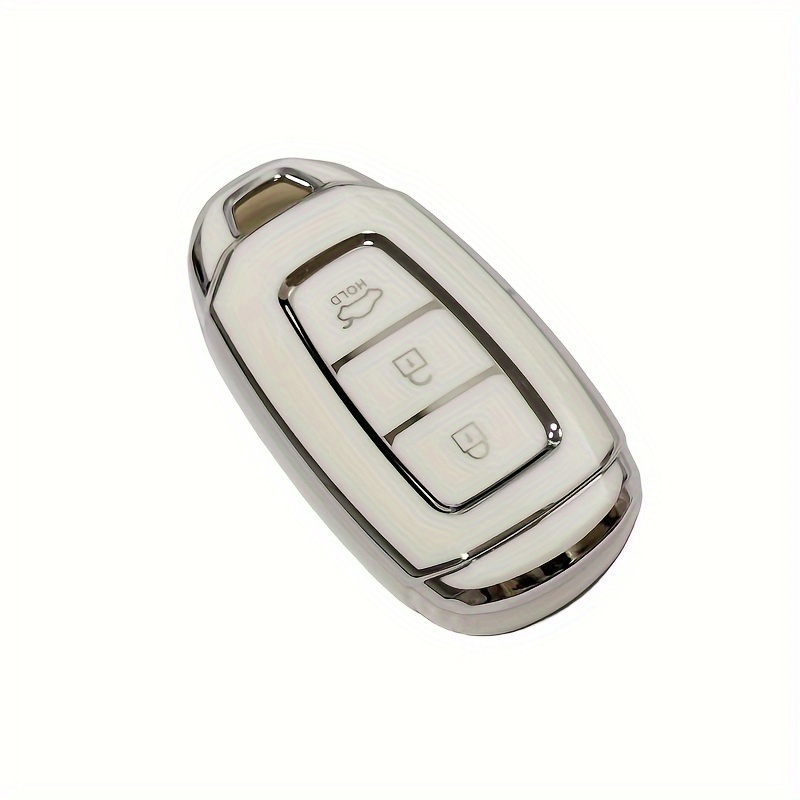 1797 for Hyundai Key Fob Cover Elantra Santa Fe Palisade Kona Veloster  Venue Accessories Car Keychain Case Shell Protector Bling Glitter Flowing  TPU