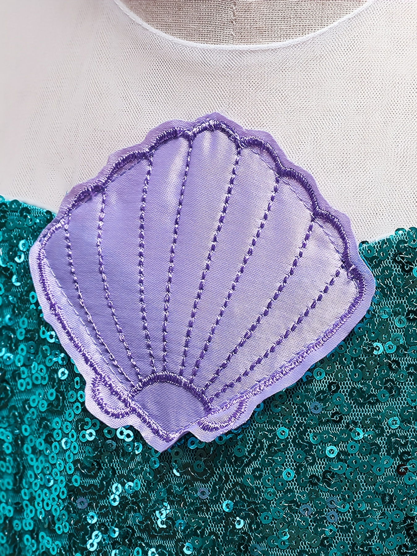 For Little Girls Jewelry Set Blue Purple Mermaid Theme Festive Costume -  AliExpress