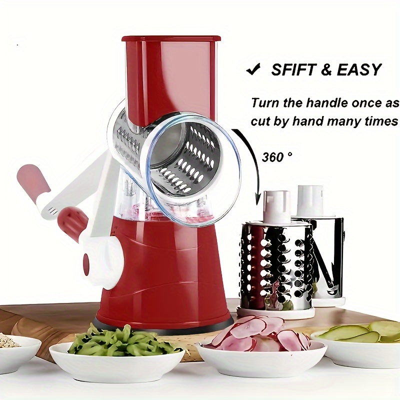 Multifunctional Vegetable Rotary Cutter, Slicer And Chopper