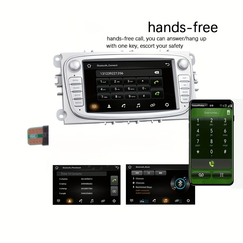 Autoradio Multilingue avec Écran Tactile de 9 Pouces, Lecteur MP5