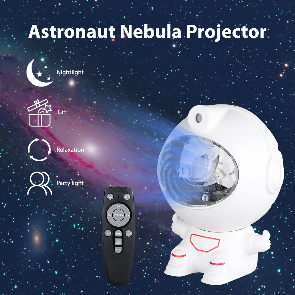 Spacebuddy Star Projector Galaxy Night Light Astronaut Space Buddy  Projector LED