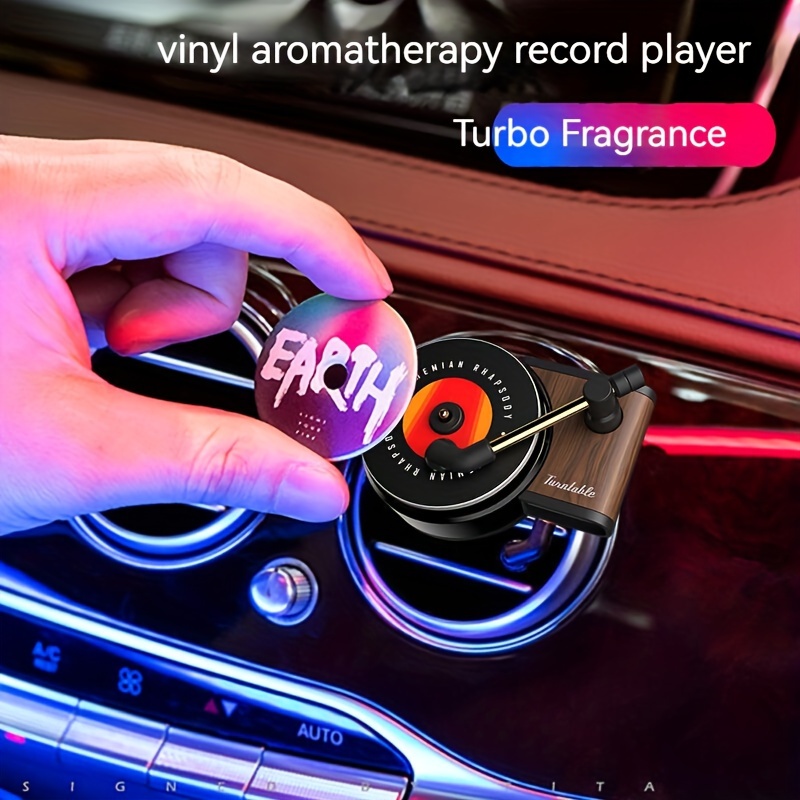 1pc Retro Record Player Design Car Aromatherapy Diffuser Clip, Car Air Vent  Decoration Clip, Car Interior Decoration Accessories