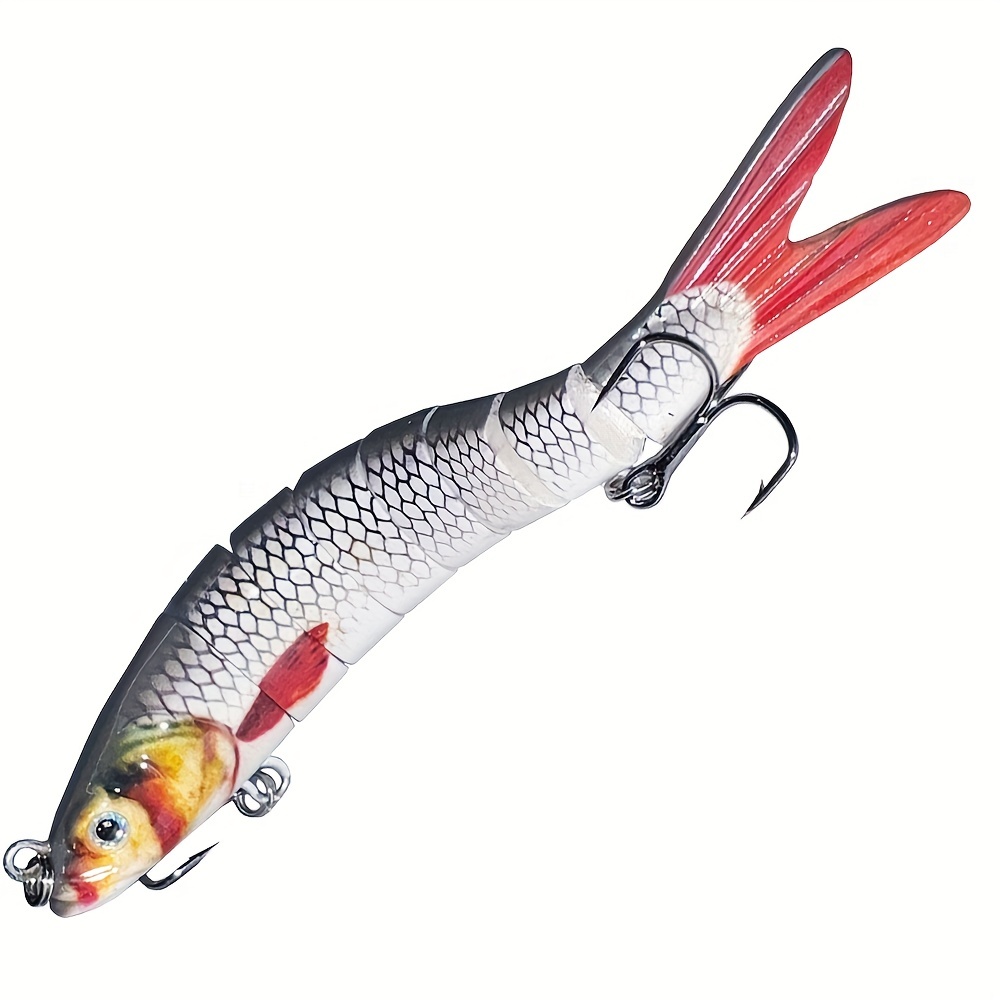 Bass Fishing Lures Highly Realistic Bass Lures Multi Jointed - Temu