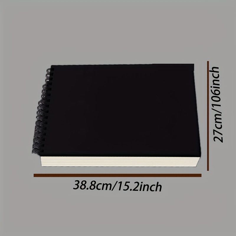 Black Card 8k Sketchbook A4 Sketchbook Art Students Special - Temu