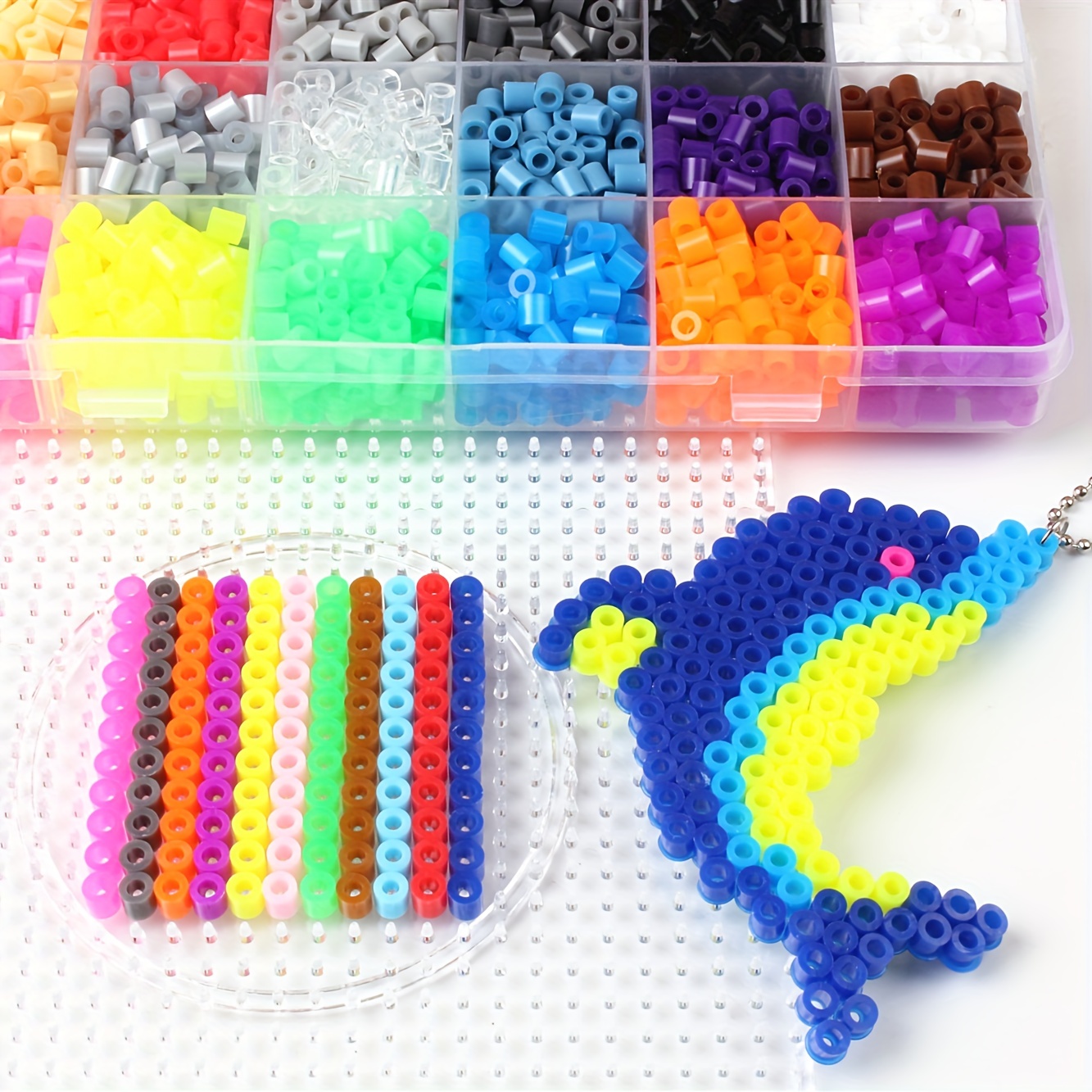 Fusion de Perles de Fusible W / Modèles Activité Jouet Perles de Fer pour  les Enfants de l'Artisanat 