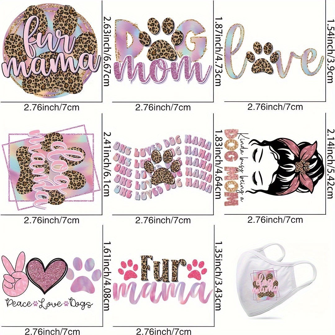 Dog Mom Sublimation Iron Heat Transfers Vinyl T Shirts Diy - Temu