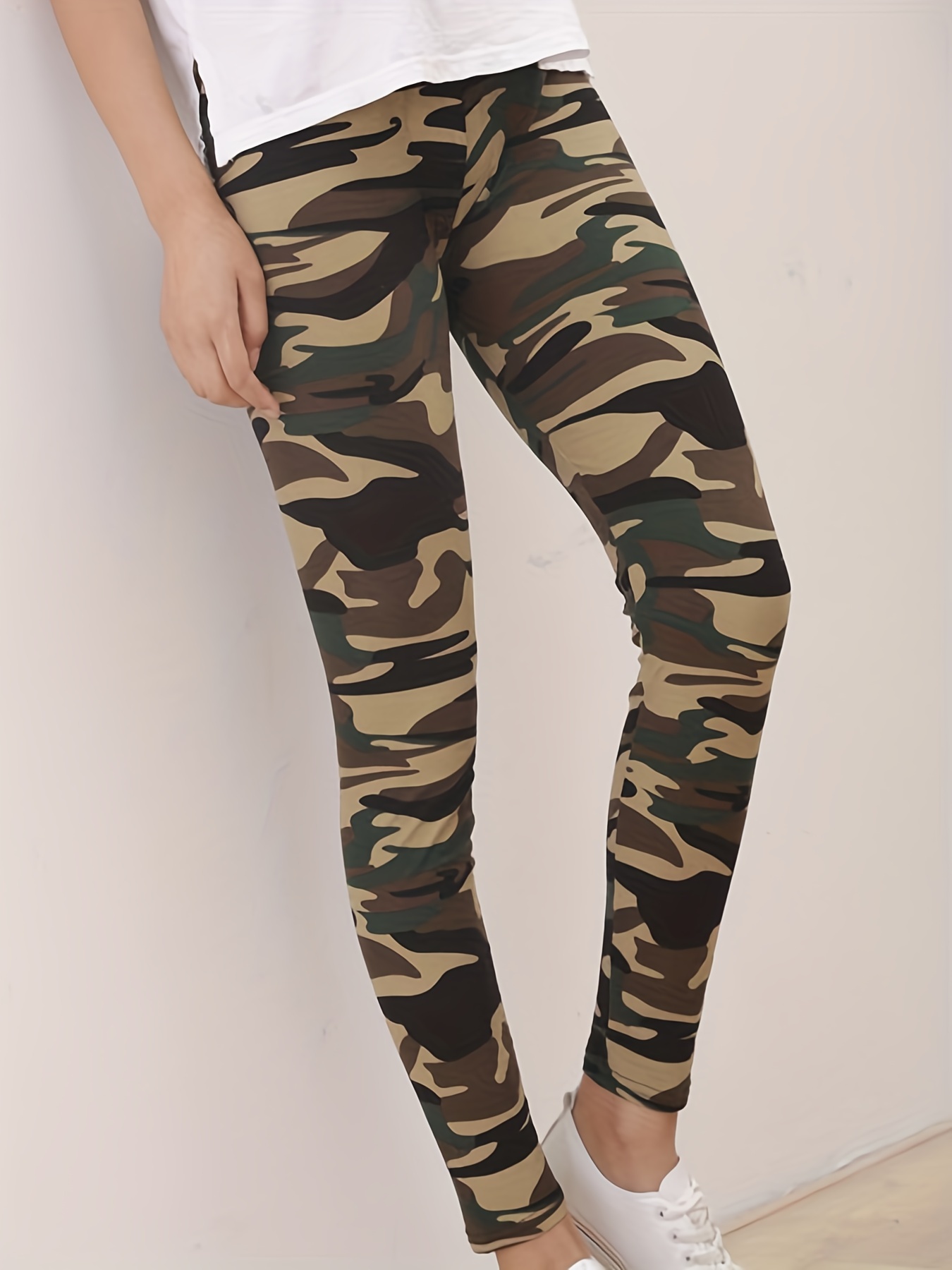 Camouflage Leggings, Printed Leggings for Women, Camo Print