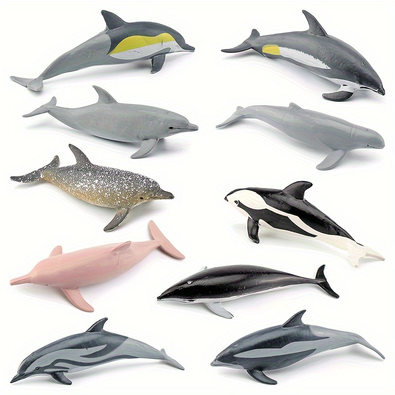 Simulation Dolphin Long- Dolphin Hourglass Dolphin Multiple Solid Model Toys Ornaments