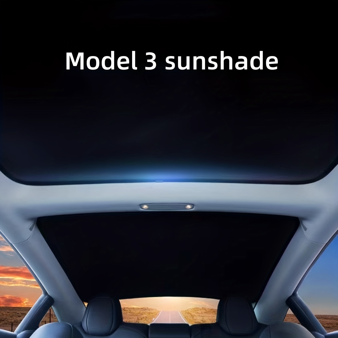 Für Model 3 Dach Sonnenschutz Verdicken Upgrade Für 2020-2023 Zubehör  Visier Schatten UV-Reflektor Reflektierende Abdeckungen Blockieren S