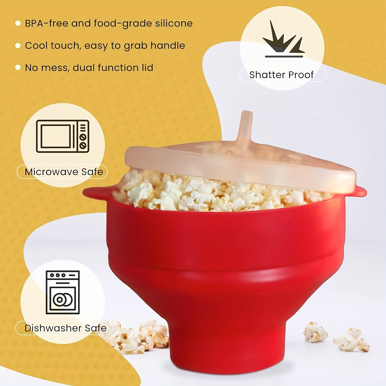Mini Popcorn Maker Hand-cranked Cannon Corn Popper Pop Corn
