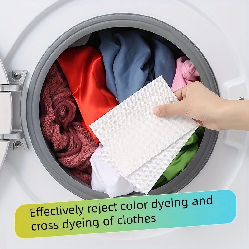 Dye Absorption Sheet 30Pcs Washing Machine Laundry Cloth Color