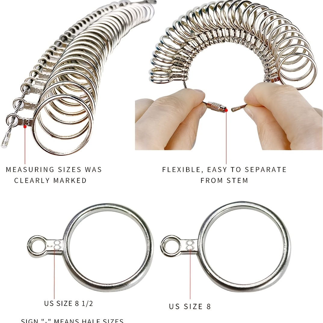 Standard Ring Sizer Ring Size Measuring Kit US Ring Size Tool Full