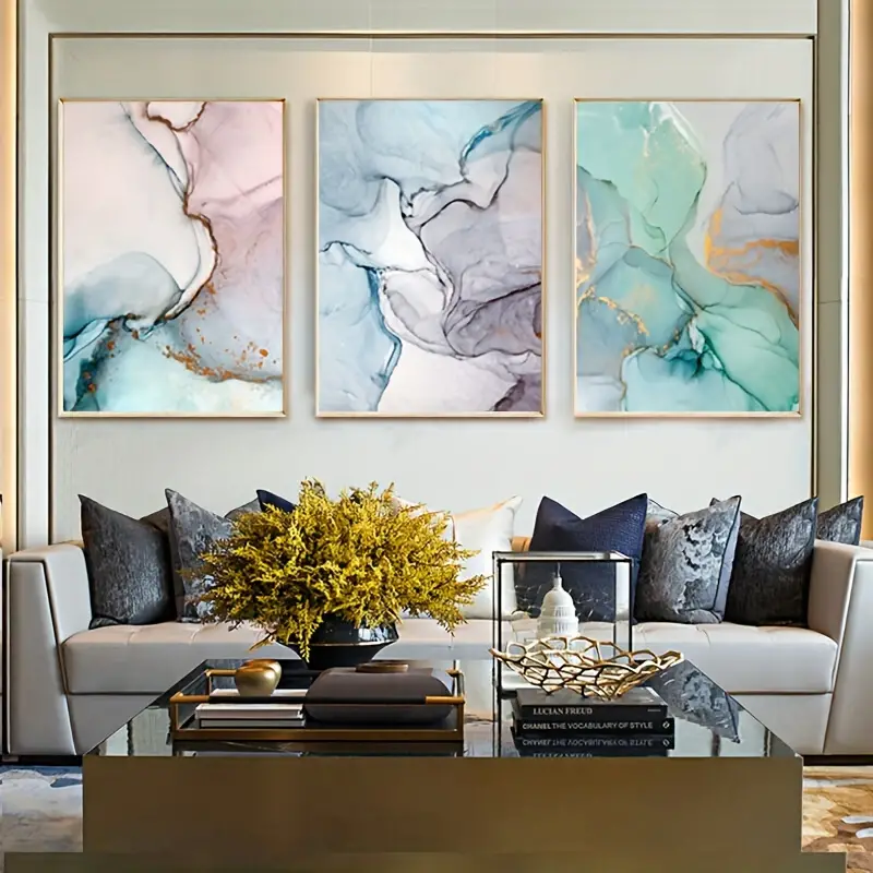 Light Luxury Living Room Decoration, Paintings Simple Modern