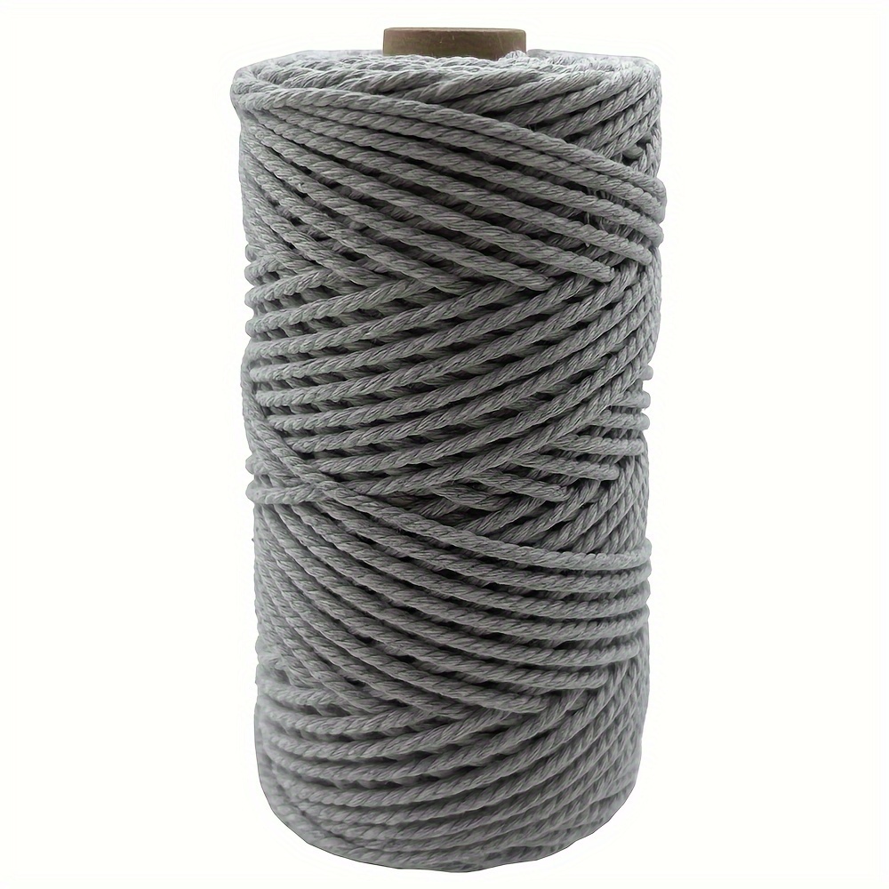 Beige Braided Cotton Cord ×109 Yards Natural Macrame Cotton - Temu