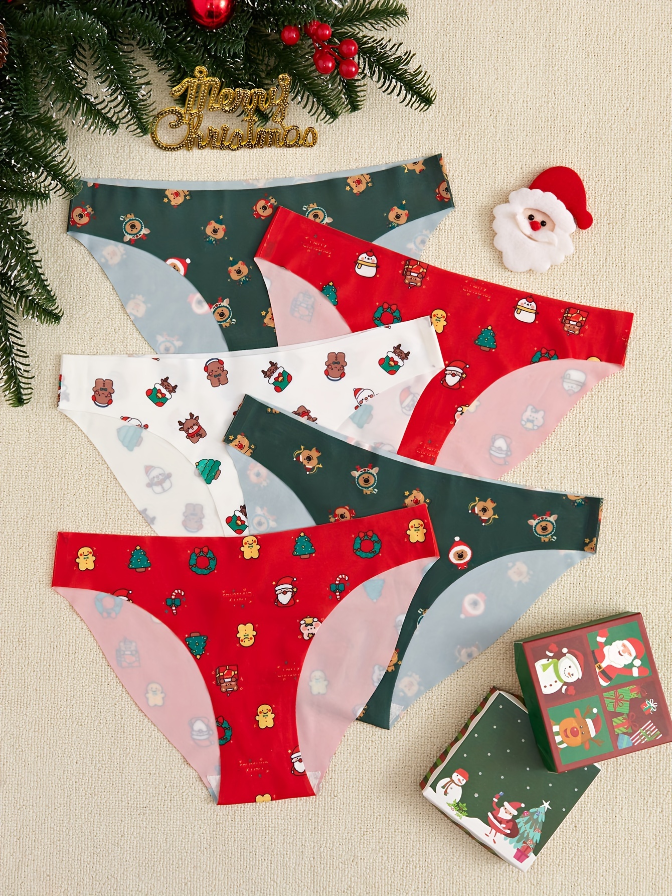 Christmas Underwear Women - Temu