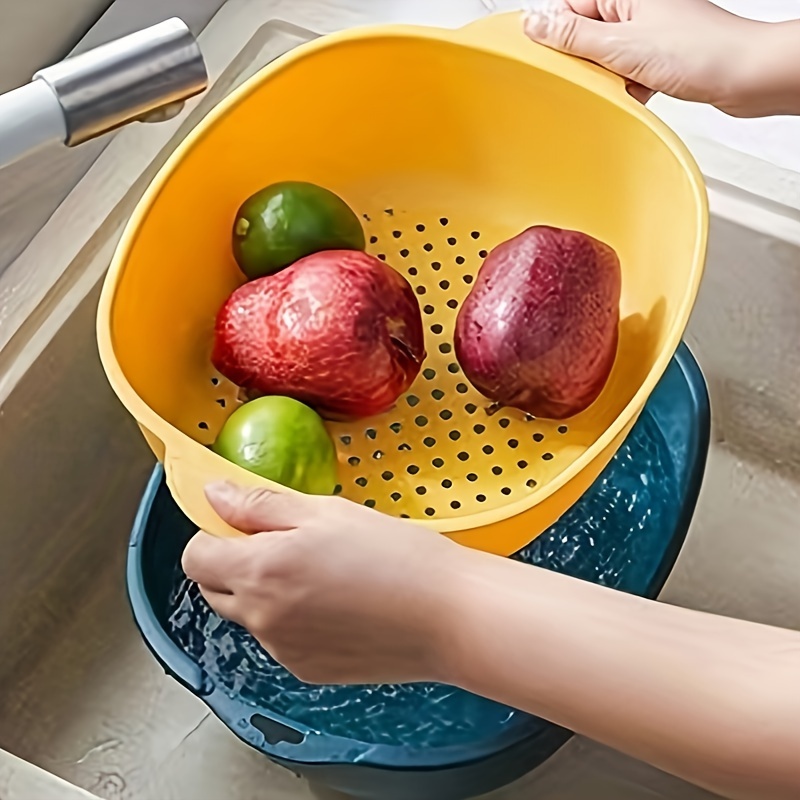 Fruit Vegetable Washing Basket Plastic Colander Kitchen Drain