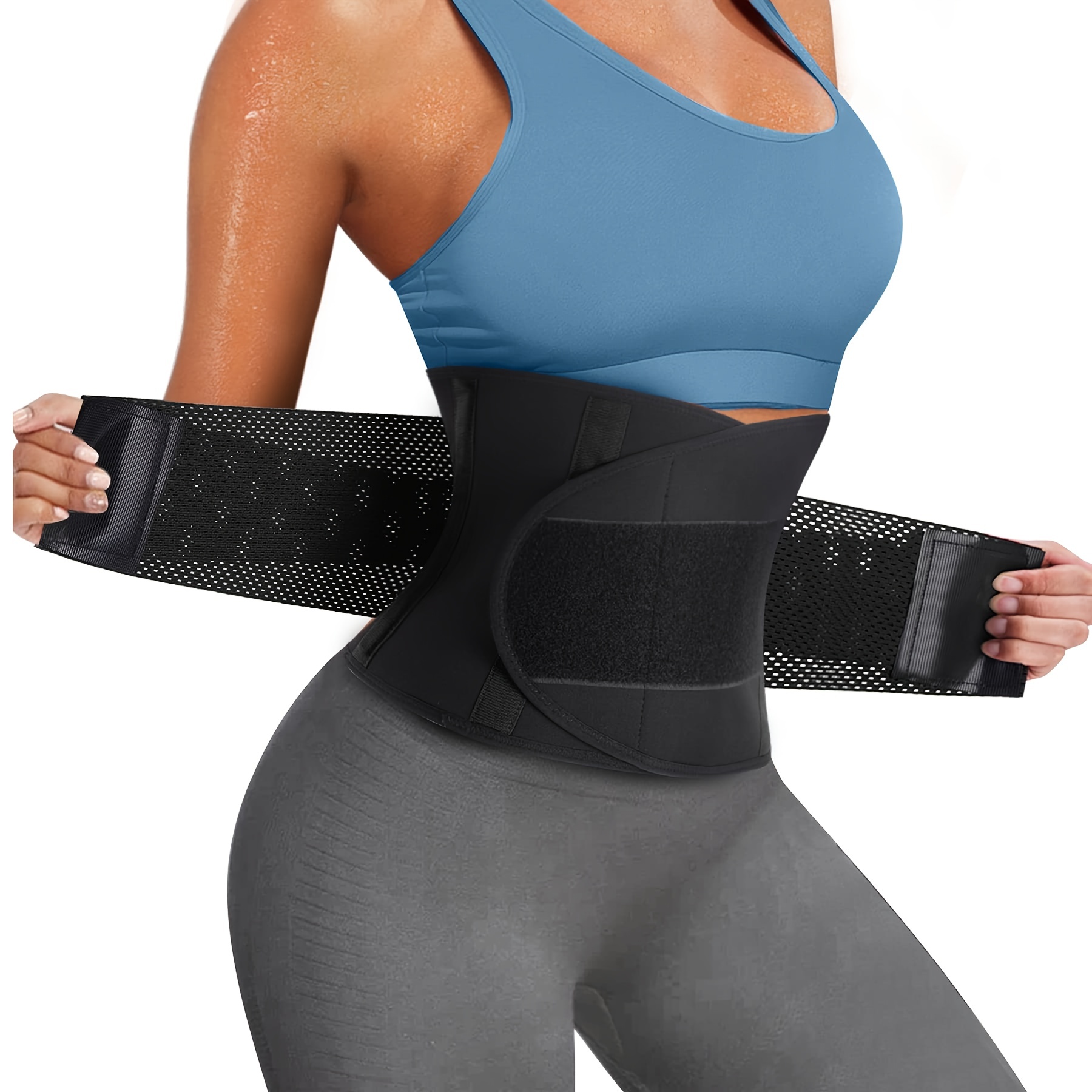 Shape Waistline Instantly Exercise Sweat Waist Training Belt - Temu