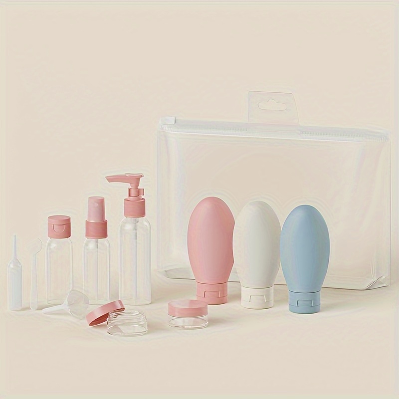 Portable Travel Toiletries Set Women Partition Organizer Bottle Travel Wash  Cup Toothbrush Storage Box Travel ​Accessories Kit