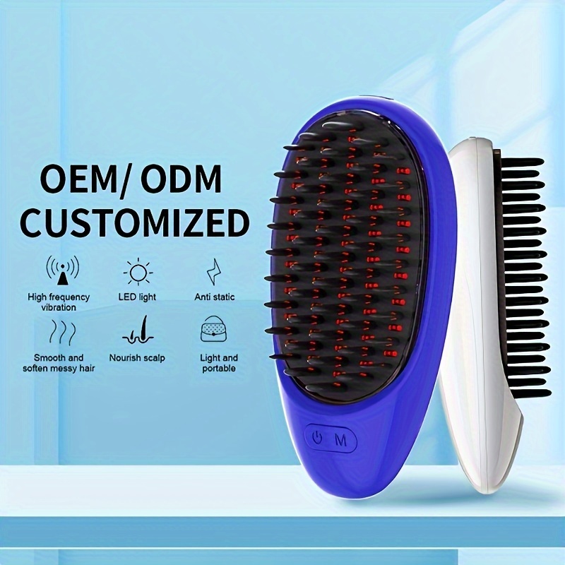 Battery powered Electric Massage Comb Portable Red Led Light - Temu