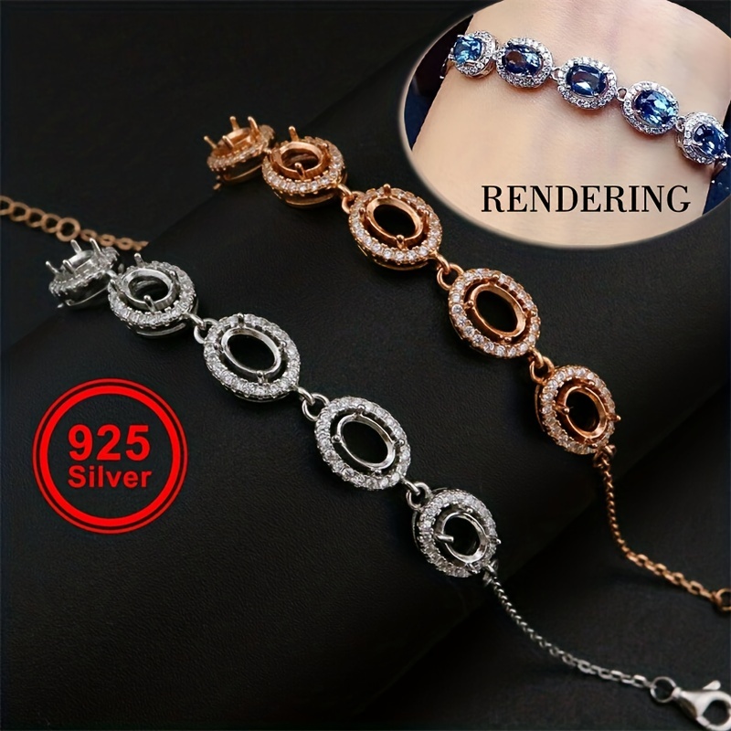 Bracelet Bezel Settings For Jewellery Making 304 Stainless - Temu