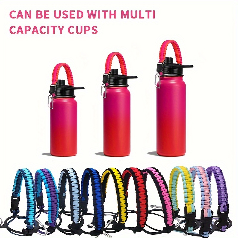 Water Bottle Paracord Handle For Insulated Cup Wide Mouth - Temu