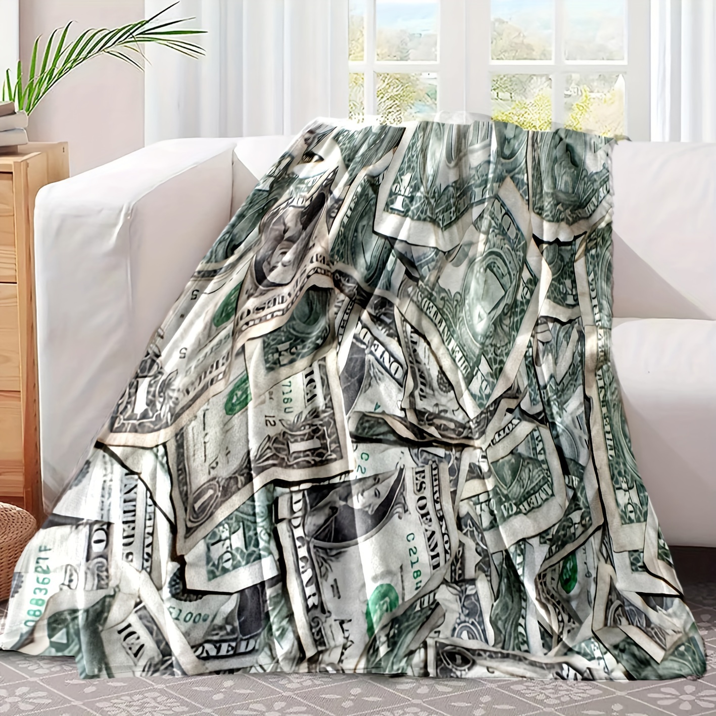  Levens Money Throw Blanket Gifts for Women Girls Boys, 100  Dollar Bill Print Decor for Couch Bed Sofa Travelling Camping, Birthday  Christmas Soft Cozy Lightweight Blankets for Kids Adults 50x60 