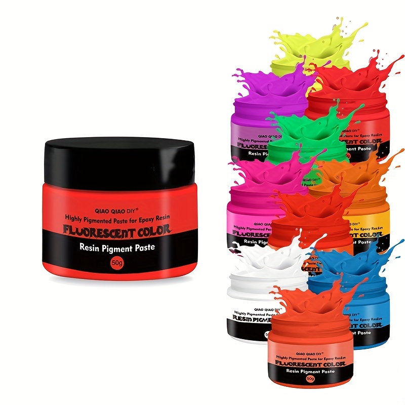 DIYcraft Resin Pigment Paste - Highly Pigmented Paste for Epoxy Resin 50g,  Epoxy Resin Supplies for DIY Resin Art Jewelry Making, Concentrated UV