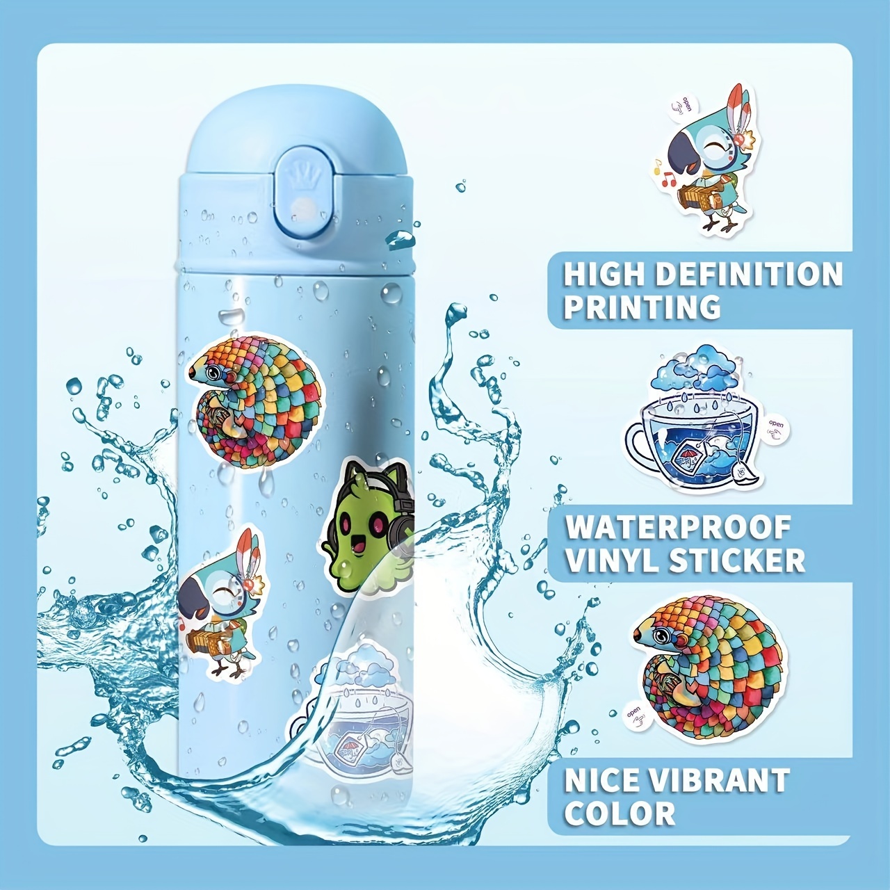 Lilo Stitch Stickers Waterproof Vinyl Stickers For Water - Temu