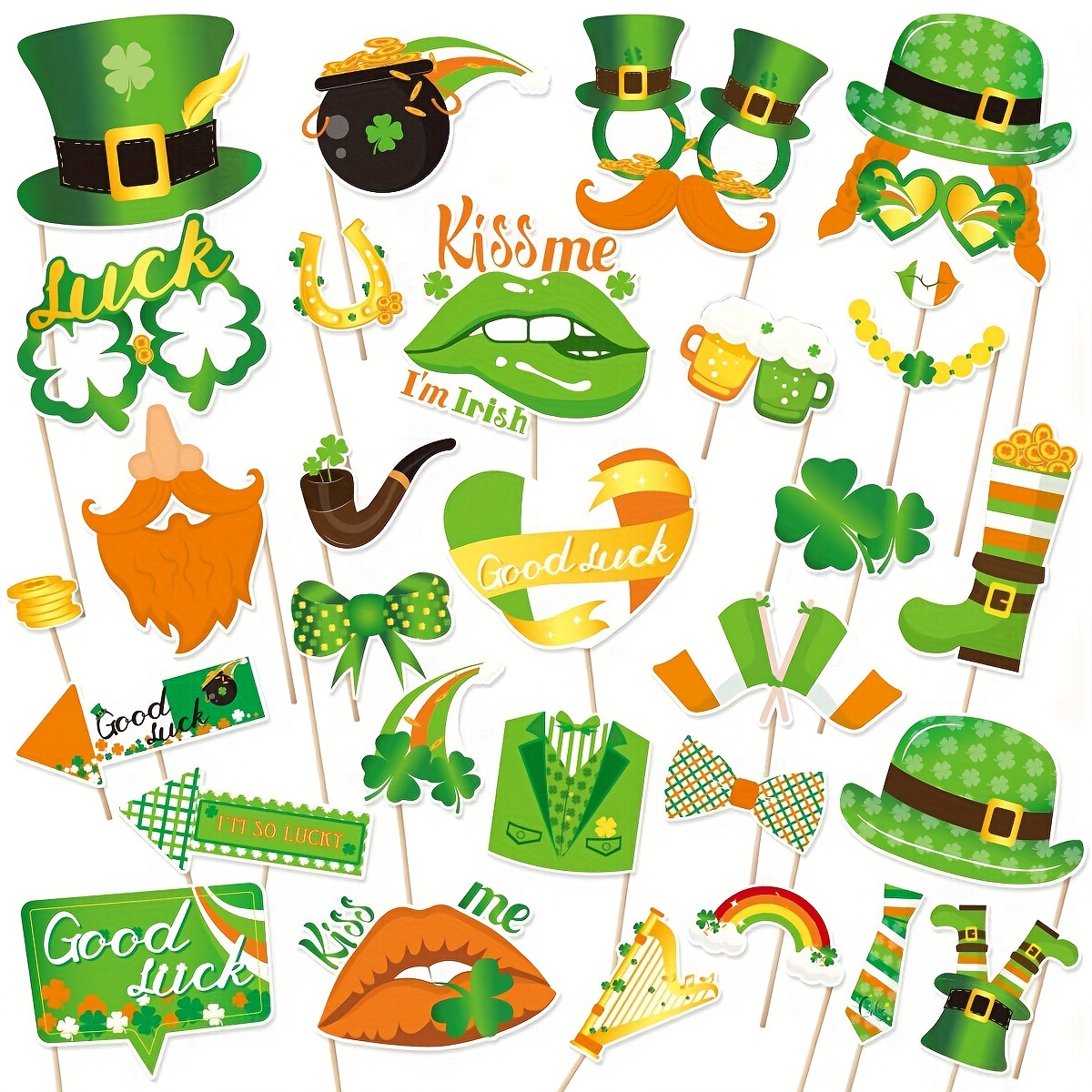 Set Irish Decoration St Patricks Day Theme Party Decoration - Temu