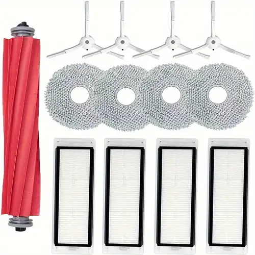 Enhance Cleaning Efficiency Replacement Set for Cecotec For Conga 11090  Spin Side Brush Roller Brush Filters Mop Cloth