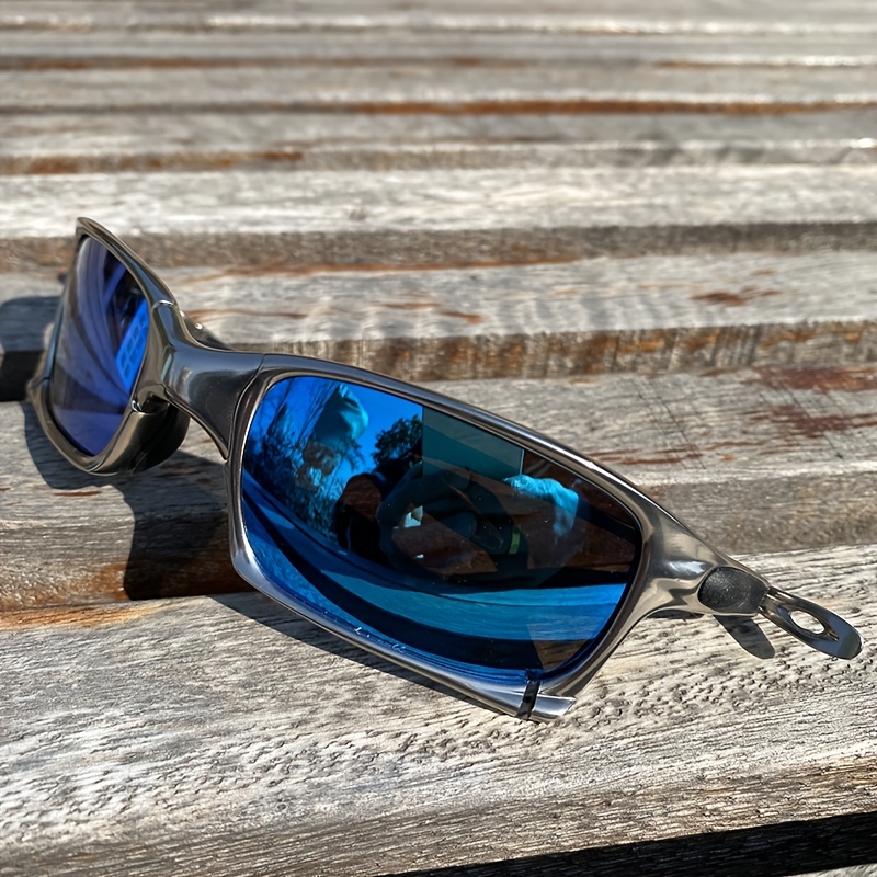 Men's Polarized Sunglasses: Uv400 Mental Cycling Glasses - Temu