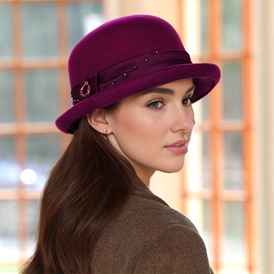 Magellan - Rolled Brim Fedora Hat, Agnoulita Hats