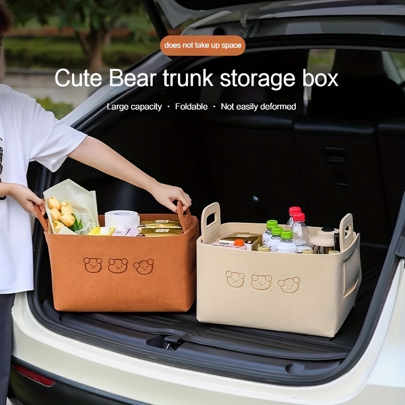Car Storage Box Trunk Storage Bag Car Storage Box Felt - Temu New Zealand
